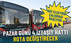 GDZ Elektrik çalışması başlıyor: İzmir’de pazar günü 09.00–17.00 arası 4 İZTAŞIT hattı rota değiştirecek