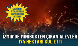 İzmir’de minibüsten çıkan alevler 174 hektarı kül etmişti: 4 kişinin 7 yıla kadar hapsi istendi
