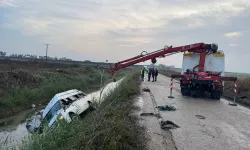 Minibüs sulama kanalına devrildi: Çok sayıda yaralı var!