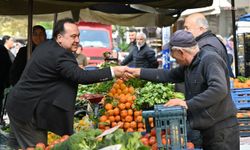 Başkan Dutlulu Karaköy Pazarı’nı ziyaret etti