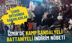 İzmir’de indirim için gece nöbeti: Kamp sandalyeleriyle sıraya girdiler, çarşı ortasında sabahladılar