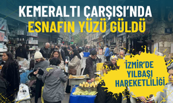 İzmir’de yılbaşı hareketliliği: Kemeraltı Çarşısı’nda yeni yıl öncesi esnafın yüzü güldü