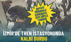 İzmir’de tren istasyonunda kalbi durdu: Hayati müdahale kameraya işte böyle yansıdı