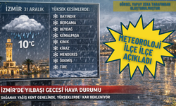 İzmir’de 2025’in son günü yağışlı geçecek, 9 ilçede kar görülecek: Meteoroloji ilçe ilçe açıkladı