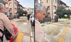 İzmir’de görme engelli öğretmen kaldırımda yürümekte zorlandı: Bu iş cambazlık işidir