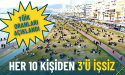 TÜİK oranları açıklandı: Her 10 kişiden 3'ü işsiz