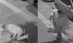 Pes dedirten anlar: Alkollü kadın yaşlı adamı sokakta dövdü