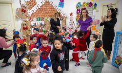 Bornova’da minikler yeni yılı coşkuyla kutladı