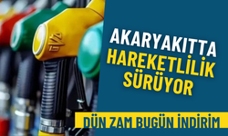 Akaryakıtta hareketlilik sürüyor: Dün zam bugün indirim