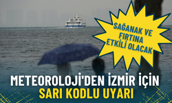 Meteoroloji'den İzmir için sarı kodlu uyarı: Sağanak ve fırtına etkili olacak
