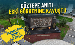 İzmir’de vandalların hedefi olmuştu: Göztepe Anıtı eski görkemine kavuştu