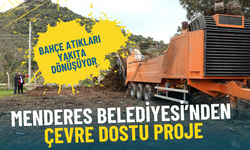 Menderes Belediyesi’nden çevre dostu proje: Bahçe atıkları yakıta dönüşüyor
