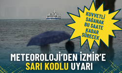 Meteoroloji’den İzmir’e sarı kodlu uyarı: Kuvvetli sağanak bu saate kadar sürecek!