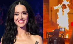 Sosyal medya karıştı: Katy Perry yeni klibi için kendini ateşe verdi