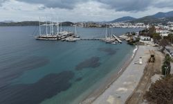 Bodrum'da plajlar yaz sezonuna hazırlanıyor