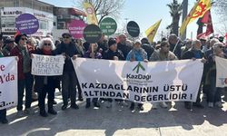 Kazdağları ve Madra için miting düzenlendi: Doğa talanına hayır!