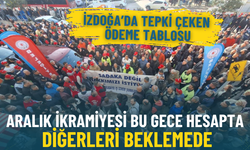 İZDOĞA’da tepki çeken ödeme tablosu: Aralık ikramiyesi bu gece hesapta, diğerleri beklemede
