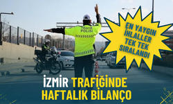 İzmir trafiğinde haftalık bilanço: En yaygın ihlaller tek tek sıralandı