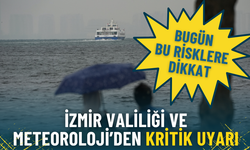İzmir Valiliği ve Meteoroloji’den kritik uyarı: Bugün bu 8 ilçede bu risklere dikkat