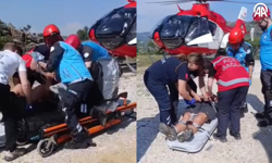 Aydın'da doğa yürüyüşünde fenalaşan kişi ambulans helikopterle hastaneye kaldırıldı
