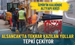 İzmir’in kalbinde altyapı krizi: Alsancak’ta tekrar kazılan yollar tepki çekiyor