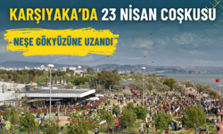 Karşıyaka’da 23 Nisan coşkusu: Neşe gökyüzüne uzandı