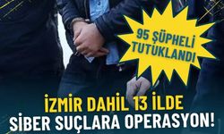 Siber suçlara İzmir dahil 13 ilde operasyon: 95 şüpheli tutuklandı
