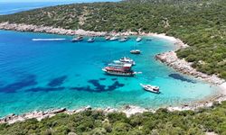 Tatilciler Ege'ye akın etti: Bodrum koylarında tekne yoğunluğu oluştu