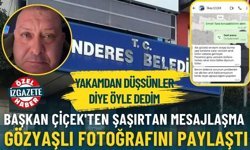 Başkan Çiçek'ten şaşırtan mesajlaşma... Gözyaşlı fotoğrafını paylaştı: Yakamdan düşsünler diye öyle dedim