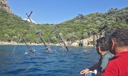 Marmaris’te günlük tur teknesi battı