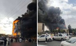 Tahran'da alışveriş merkezinde yangın: 8 ölü!