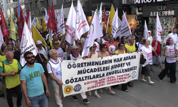 İzmir'den açlık grevindeki öğretmenlere destek: Talepleri lütuf değil haktır