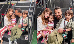 Hazal Kaya'dan duygusal paylaşım: Kucağımda kızımız, sahnede kocam ve oğlum