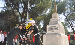 Ödemiş'te ilk kurşunun 107'nci yıl dönümü dolayısıyla tören düzenlendi