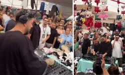 Çeşme’de sürpriz konser: Alaçatı Semt Pazarı DJ Mahmut Orhan’ı ağırladı