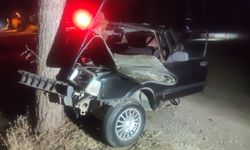 Ödemiş'te otomobilin ağaca çarpması sonucu 1 kişi öldü