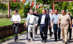Başkan Dutlulu Atatürk Kent Parkı’ndaki dönüşümü yerinde inceledi
