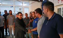 Buca başkanvekili Benzer, mesaiye park ve bahçeler şantiyesinde başladı