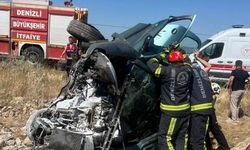 Denizli'de otomobil şarampole yuvarlandı: 4 kişi yaralandı