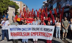 İzmir'de TKP NATO Zirvesine karşı yürüdü: Kirli ve kanlı toplantıyı yaptırmayacağız
