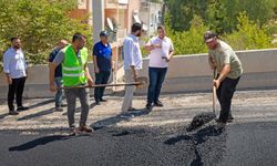 Narlıdere'de aslaft serim çalışmaları hız kesmeden devam ediyor