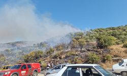 Aydın’da makilik alanda yangın… Havadan ve karadan müdahale edildi