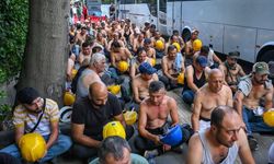 Madencilerin eylemi 8'inci gününde: Artık 24 saat Bakanlık önündeyiz
