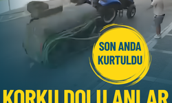 Buca'daki bir kişi traktörden kopan tankerin altında kalmaktan son anda kurtuldu... İşte o anlar