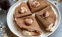 Rafine şeker yok... Yulaflı tiramisu krep tarifi