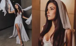 Hande Erçel'in beyazlar içinde... Milano tarzına beğeni yağdı