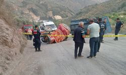Aydın'da traktörü devrilen şoför yaşamını yitirdi, yolcu yaralandı