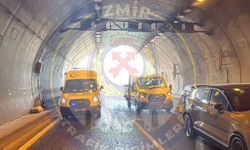 Trafik Birimleri duyurdu: Bayraklı Büyük Tünel içerisinde trafik kazası!