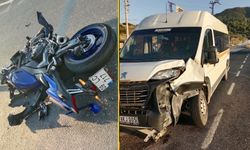 Motosiklet minibüsle çarpıştı… Kavşakta hayatını kaybetti