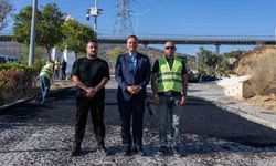 Bornova’da tehlike yaratan yola hızlı müdahale